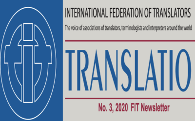 Άρθρο της Αντιπροέδρου της ΠΕΜ στο περιοδικό Translatio της FIT