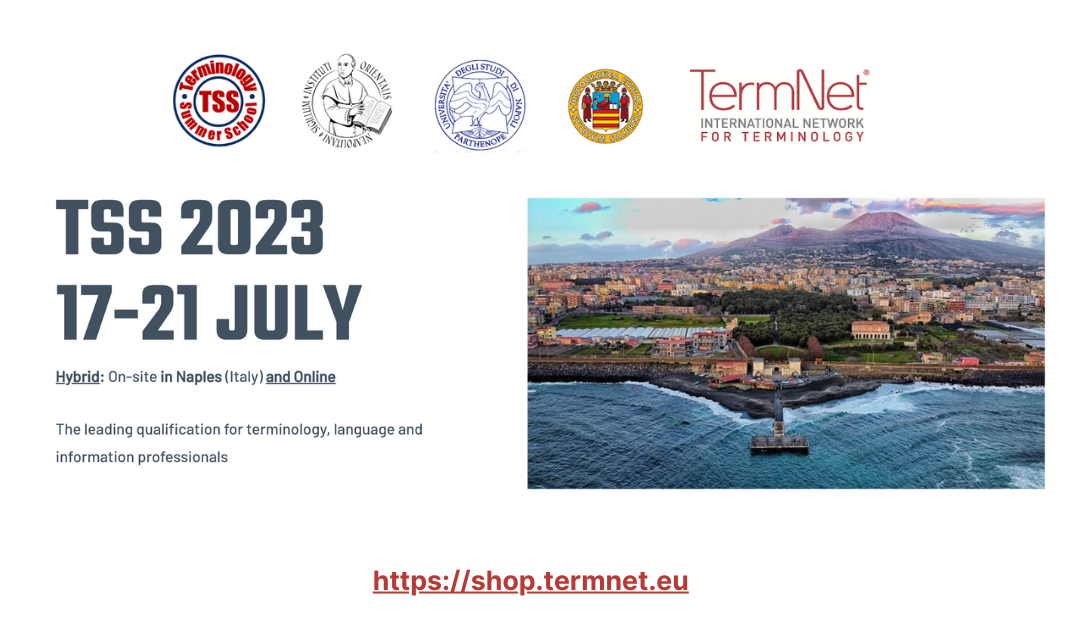 Terminology Summer School TSS  17-21 July 2023 – Registration is now open